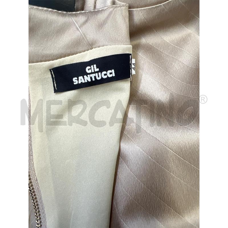 VESTITO DONNA GIL SANTUCCI CHAMPAGNE RASO CATENA SCOLLO | Mercatino dell'Usato Rivoli 4
