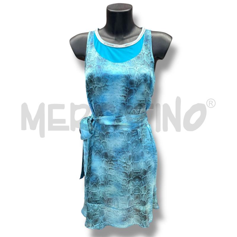 VESTITO DONNA GUESS BY MARCIANO TURCHESE STAMPA RETTILE | Mercatino dell'Usato Rivoli 1