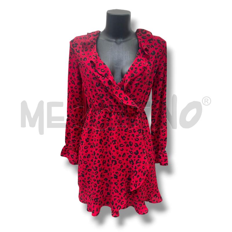 VESTITO DONNA GUESS ROSSO MACULATO VOULANT | Mercatino dell'Usato Rivoli 1