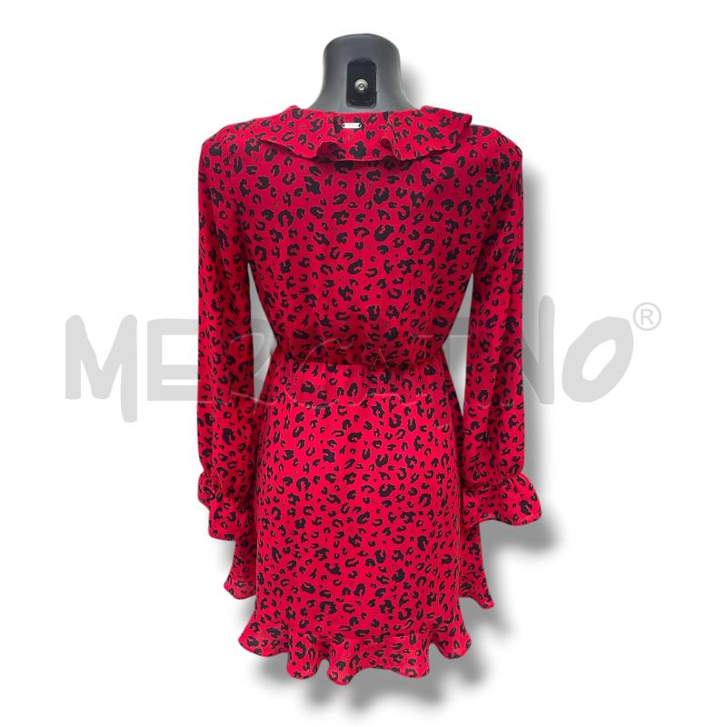 VESTITO DONNA GUESS ROSSO MACULATO VOULANT | Mercatino dell'Usato Rivoli 3