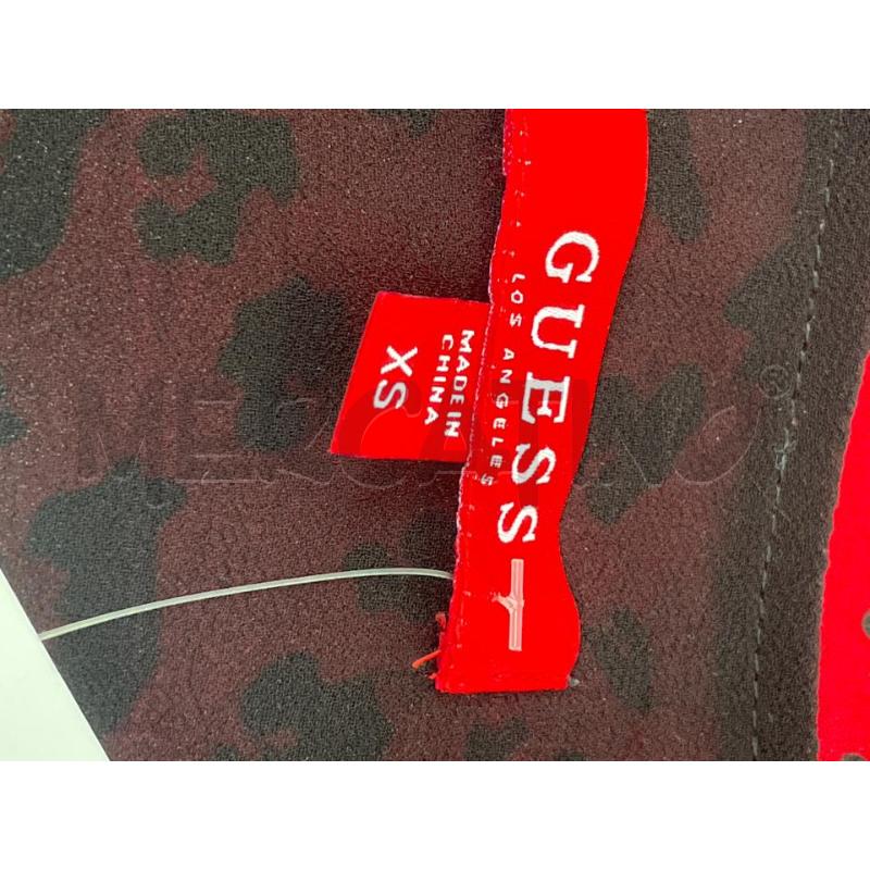 VESTITO DONNA GUESS ROSSO MACULATO VOULANT | Mercatino dell'Usato Rivoli 4