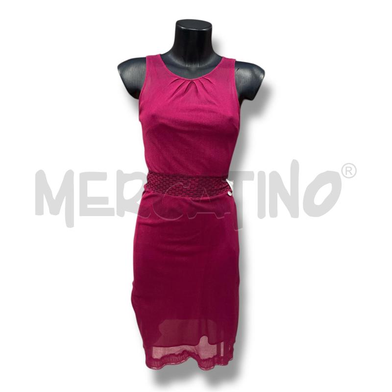 VESTITO DONNA LIU JO MAGENTA CINTURA RICAMATA | Mercatino dell'Usato Rivoli 1
