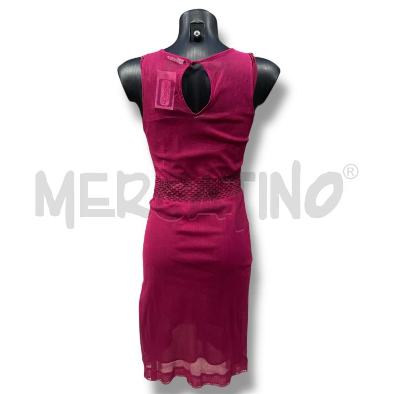 VESTITO DONNA LIU JO MAGENTA CINTURA RICAMATA | Mercatino dell'Usato Rivoli 3