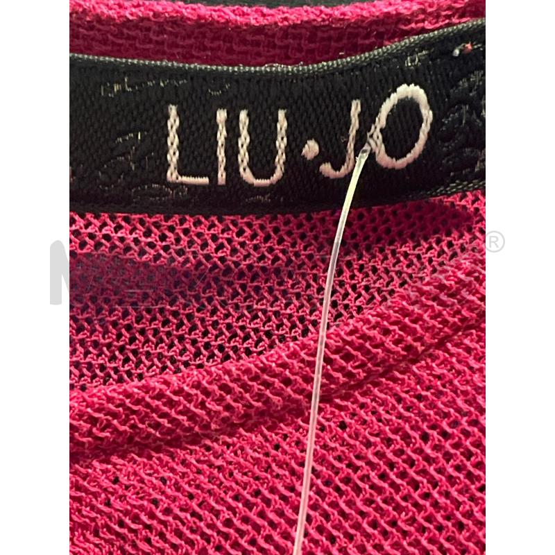 VESTITO DONNA LIU JO MAGENTA CINTURA RICAMATA | Mercatino dell'Usato Rivoli 4