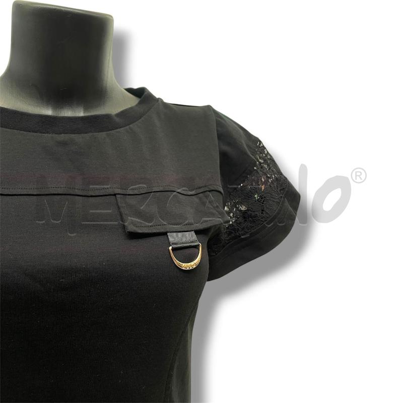 VESTITO DONNA LIU JO NERO MANICHE PIZZO | Mercatino dell'Usato Rivoli 3