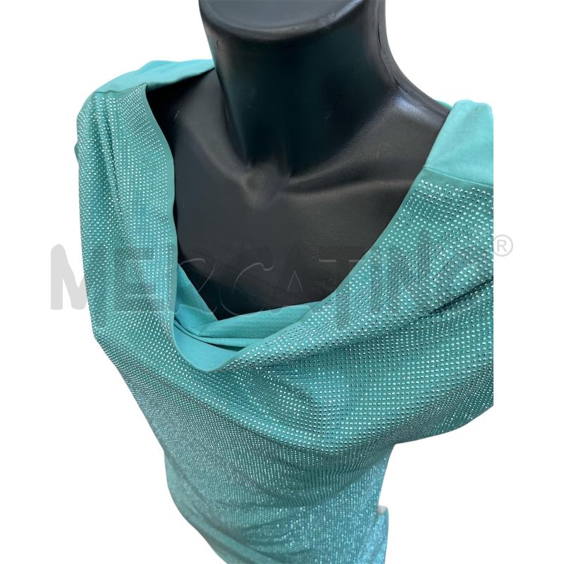VESTITO DONNA LIU JO TURCHESE BRILLANTINI | Mercatino dell'Usato Rivoli 3