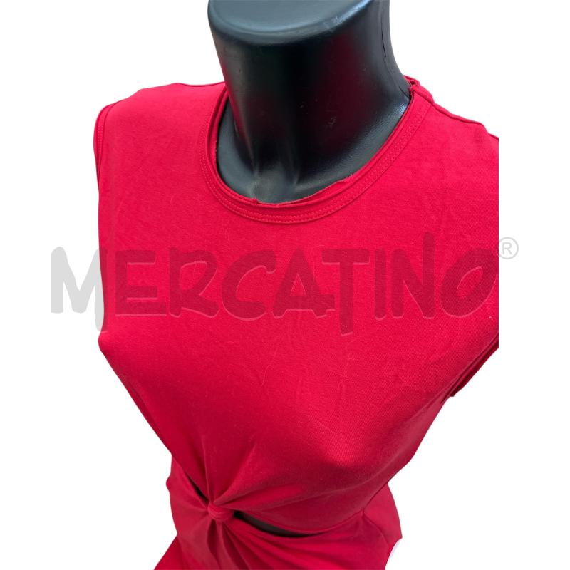 VESTITO DONNA MET ROSSO RETRO LOGO GLITTER | Mercatino dell'Usato Rivoli 3