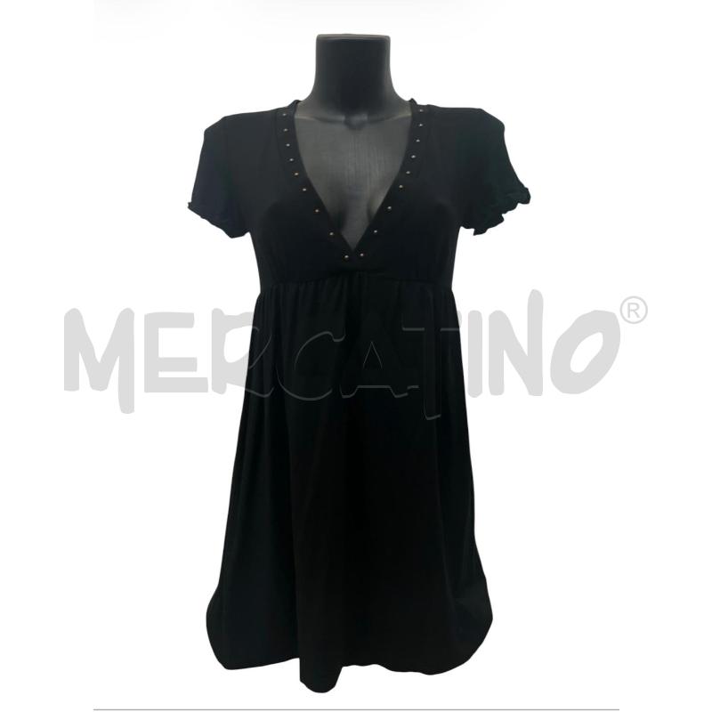 VESTITO DONNA PATRIZIA PEPE NERO COLLO V BORCHIETTE | Mercatino dell'Usato Rivoli 1