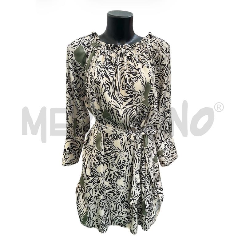 VESTITO DONNA REBELQUEEN BY LIU JO CREMA ANIMALIER | Mercatino dell'Usato Rivoli 2