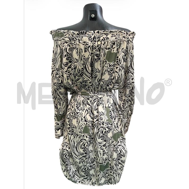 VESTITO DONNA REBELQUEEN BY LIU JO CREMA ANIMALIER | Mercatino dell'Usato Rivoli 3