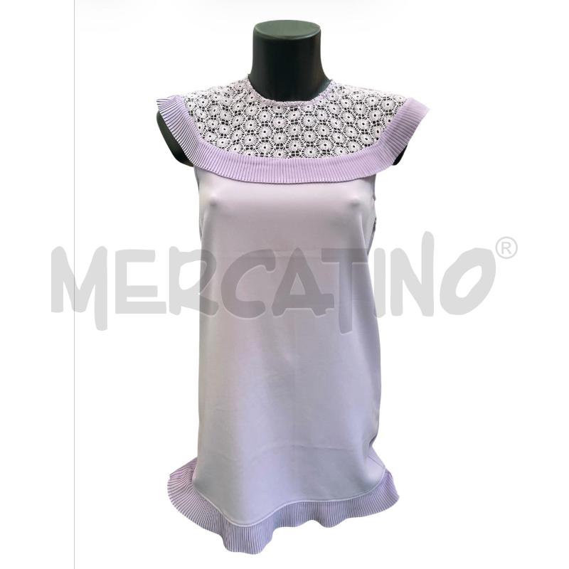 VESTITO DONNA RESERVED LILLA SCOLLO RICAMATO PLISS | Mercatino dell'Usato Rivoli 1