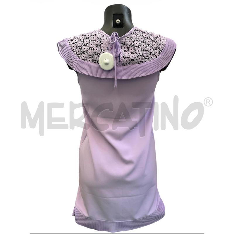 VESTITO DONNA RESERVED LILLA SCOLLO RICAMATO PLISS | Mercatino dell'Usato Rivoli 2