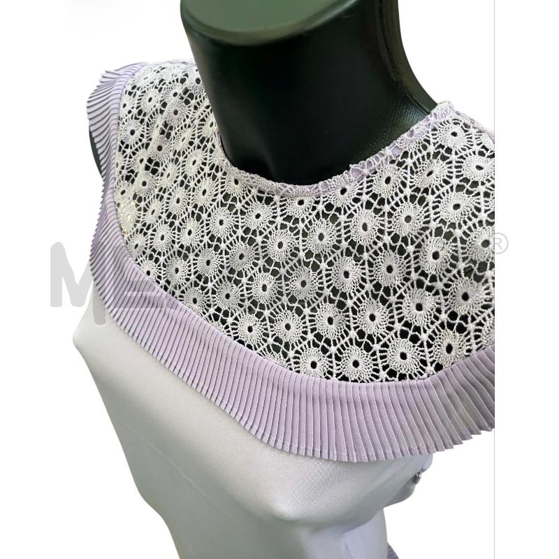 VESTITO DONNA RESERVED LILLA SCOLLO RICAMATO PLISS | Mercatino dell'Usato Rivoli 3