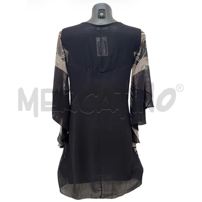 VESTITO DONNA RINASCIMENTO NERO VELATO FANTASY MARR GRIGIO | Mercatino dell'Usato Rivoli 2