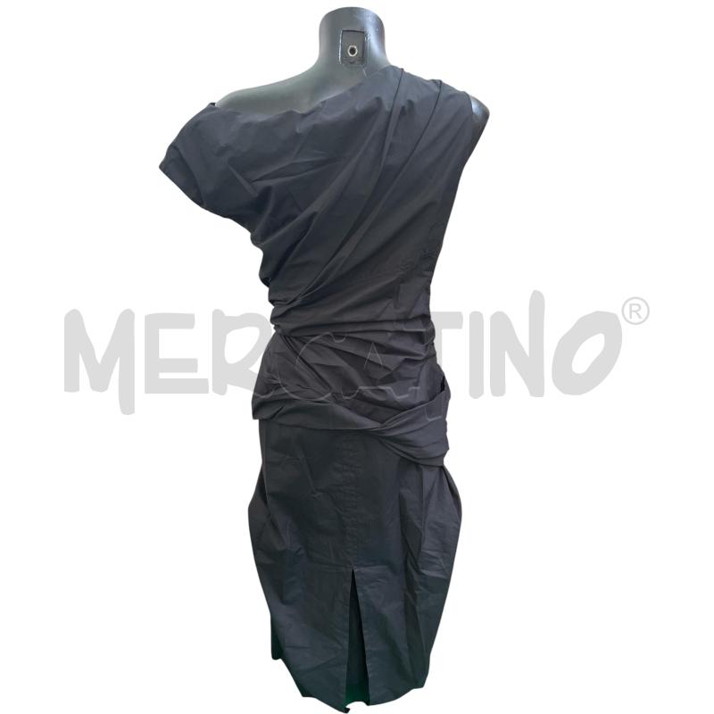 VESTITO DONNA SU NERO LUNGO FIOCCO LATERALE | Mercatino dell'Usato Rivoli 2