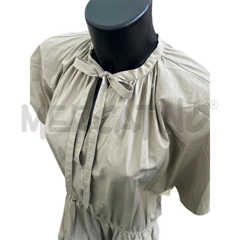 VESTITO DONNA SU TORTORA LUNGO BALZE SCOLLO FIOCCO | Mercatino dell'Usato Rivoli 3