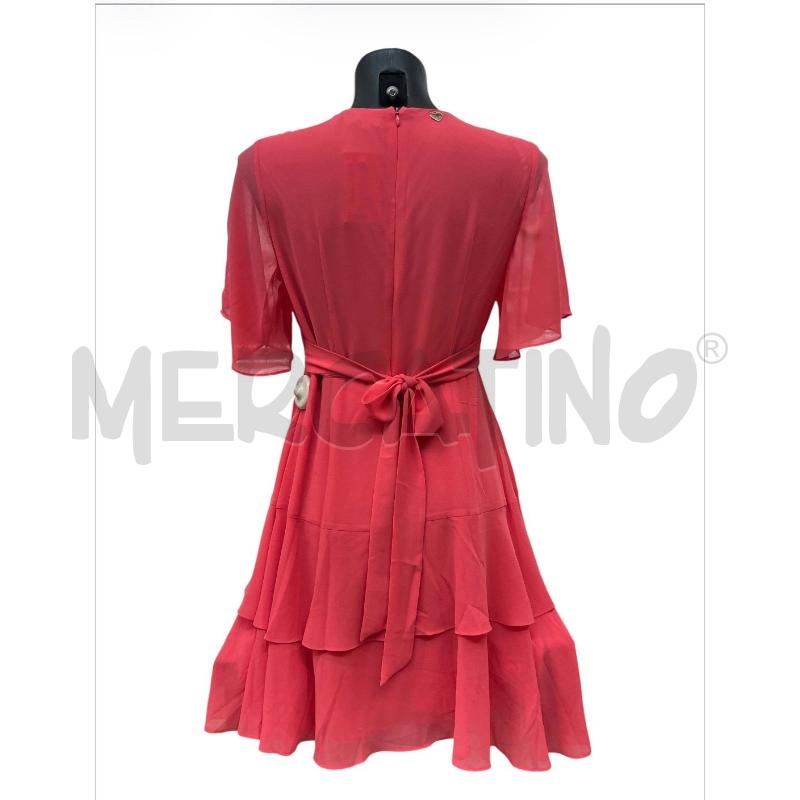 VESTITO DONNA TWIN SET CORALLO VOULANT | Mercatino dell'Usato Rivoli 2