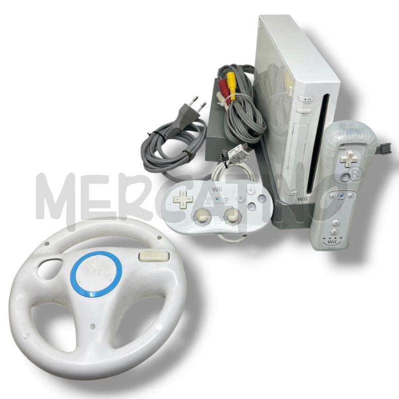 WII BIANCA + CONTROLLER + VOLANTE + JOYSTICK  | Mercatino dell'Usato Rivoli 1