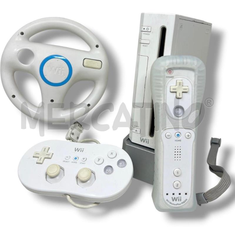 WII BIANCA + CONTROLLER + VOLANTE + JOYSTICK  | Mercatino dell'Usato Rivoli 2