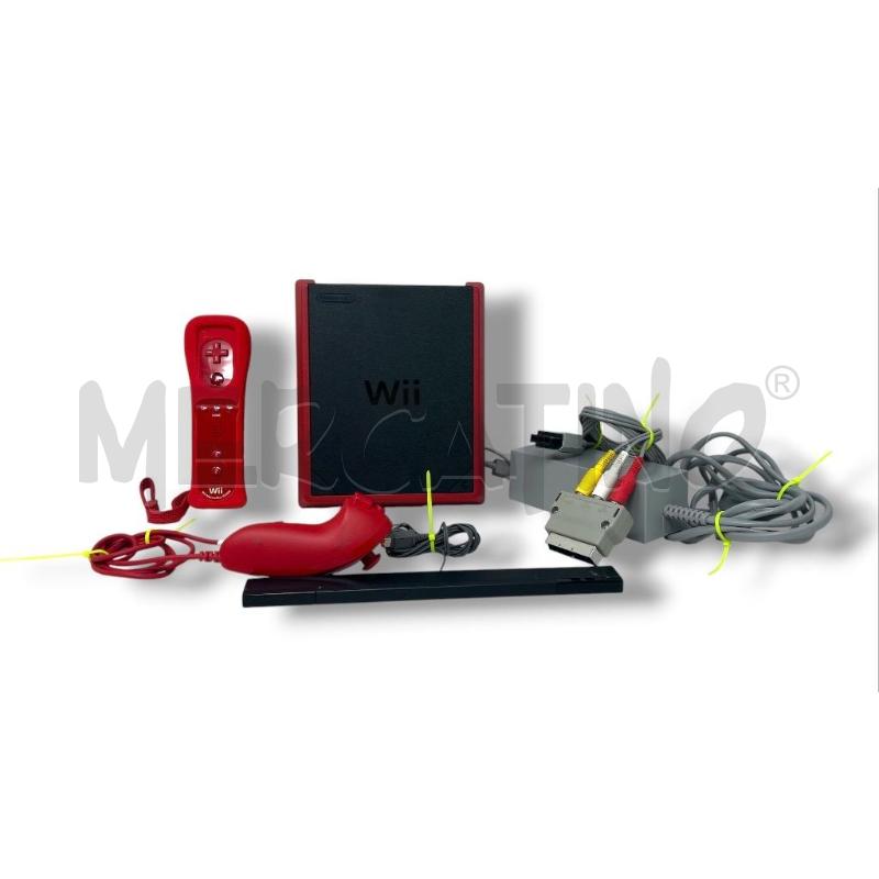 WII MINI ROSSA CONTROLLER + NUNCHUCK CAVI ORIGINALI | Mercatino dell'Usato Rivoli 1