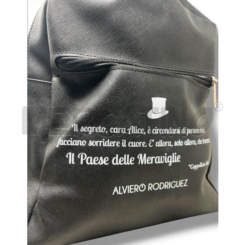 ZAINO DONNA ALVIERO RODRIGUEZ NERO SIMILP CAPPELLAIO MATO | Mercatino dell'Usato Rivoli 4