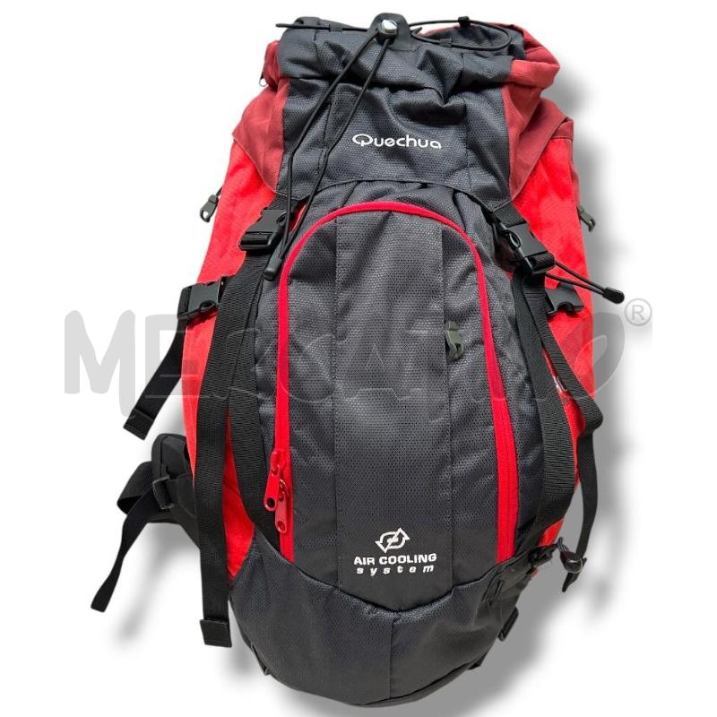 ZAINO TREKKING QUECHUA FORCLAZ 40 AIR ROSSO NERO | Mercatino dell'Usato Rivoli 1