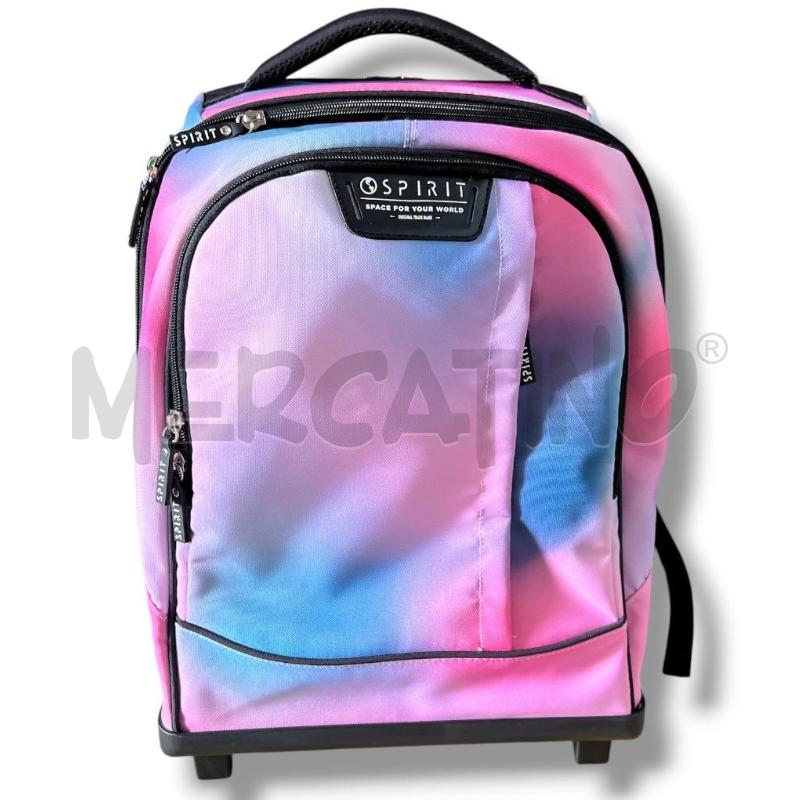 ZAINO TROLLEY SPIRIT AZZURRO ROSA SFUMATO | Mercatino dell'Usato Rivoli 1