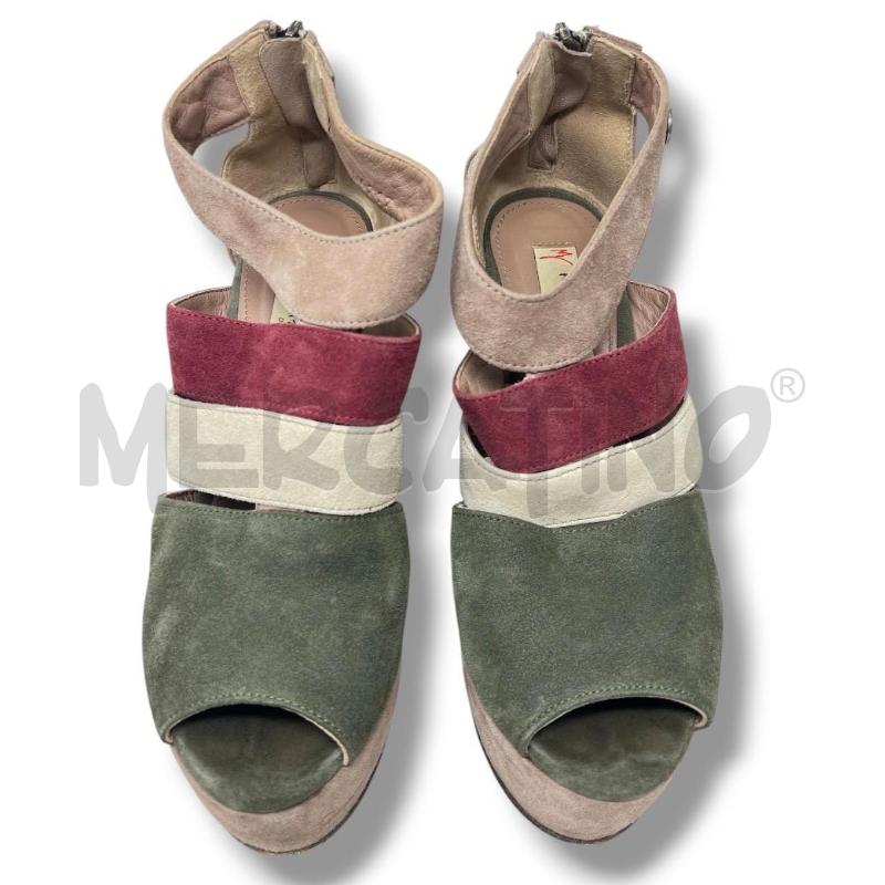 ZEPPA MANILA GRACE BEIGE VERDONE SCAMOSCIATE | Mercatino dell'Usato Rivoli 1