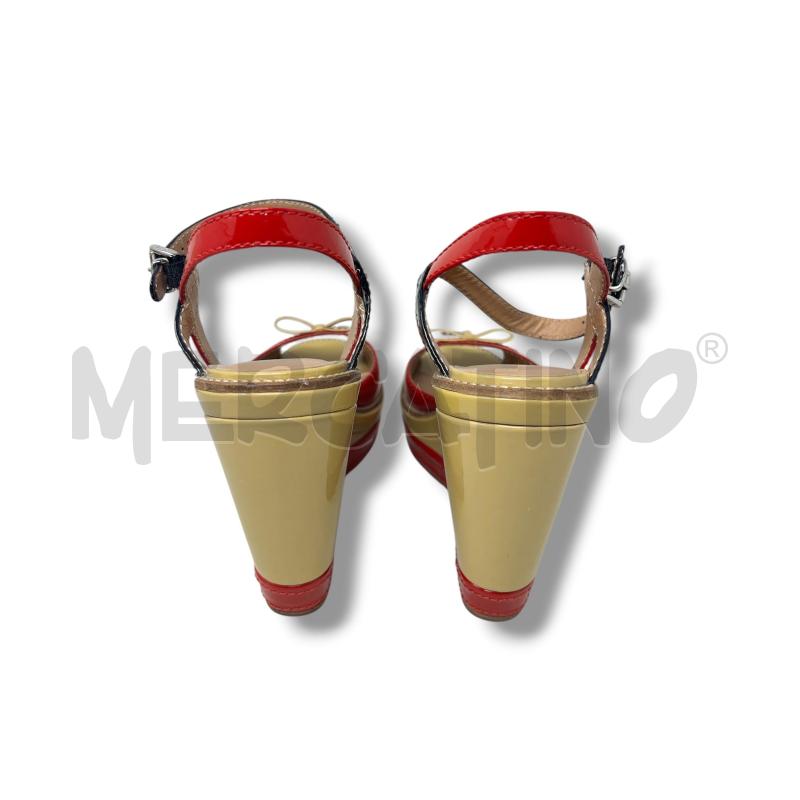 ZEPPE DONNA ARMANI JEANS VERNICE BEIGE ROSSE | Mercatino dell'Usato Rivoli 3