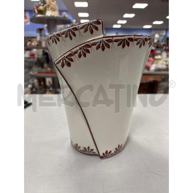 APPLIQUE CERAMICA BORDINO MARRONE FOGLIE | Mercatino dell'Usato Rivarolo canavese 1