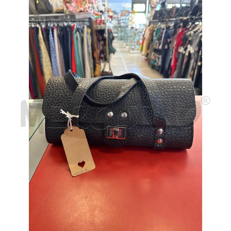 BAULETTO PELLE NERO  | Mercatino dell'Usato Rivarolo canavese 1