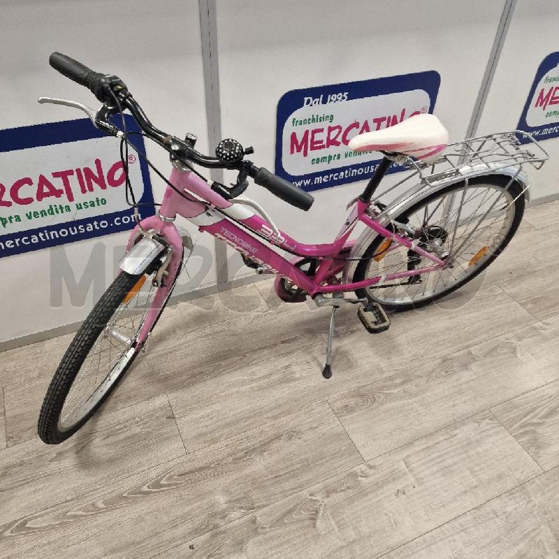 BICICLETTA TECNOBIKE ROSA PERLATO  | Mercatino dell'Usato Rivarolo canavese 1