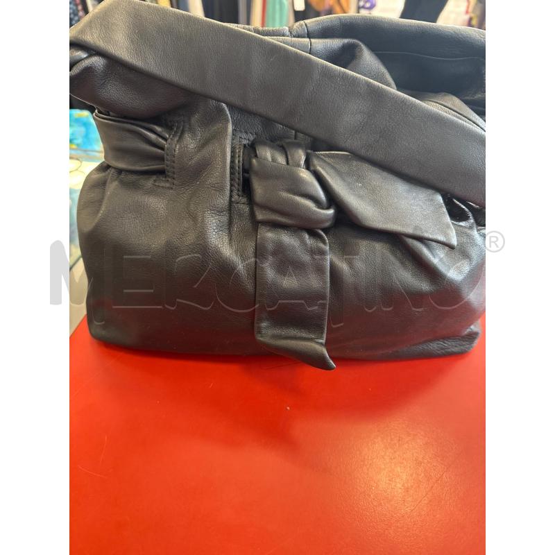 BORSA D COCCINELLE NERA FIOCCO PELLE | Mercatino dell'Usato Rivarolo canavese 4
