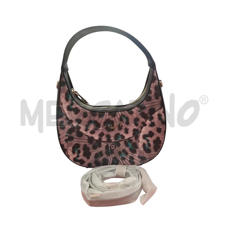 BORSA D GAELLE MACULATA NERO/ROSA  | Mercatino dell'Usato Rivarolo canavese 1