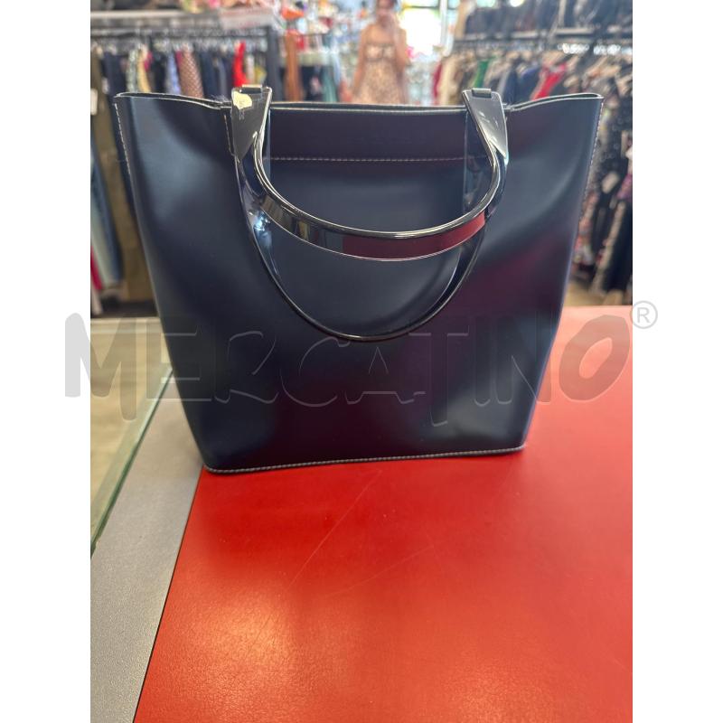 BORSA D LAMARTHE BLU CUCITURE BNC | Mercatino dell'Usato Rivarolo canavese 1