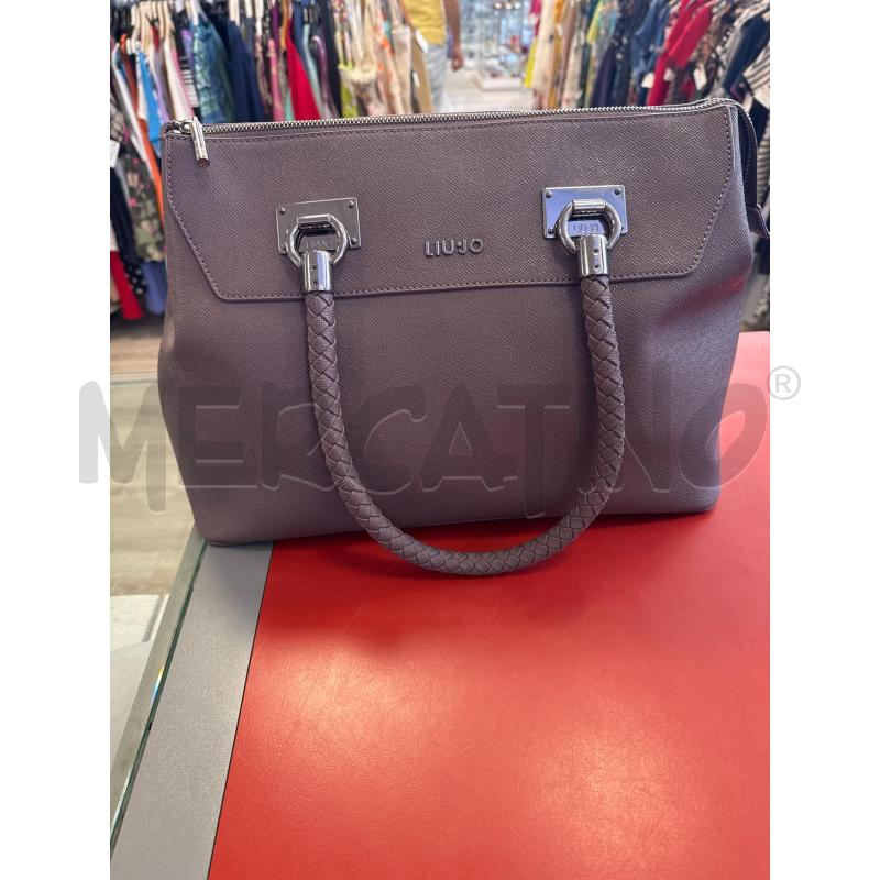 BORSA D LIU JO ROSA ANTICO MANICI INTRECCIO | Mercatino dell'Usato Rivarolo canavese 1