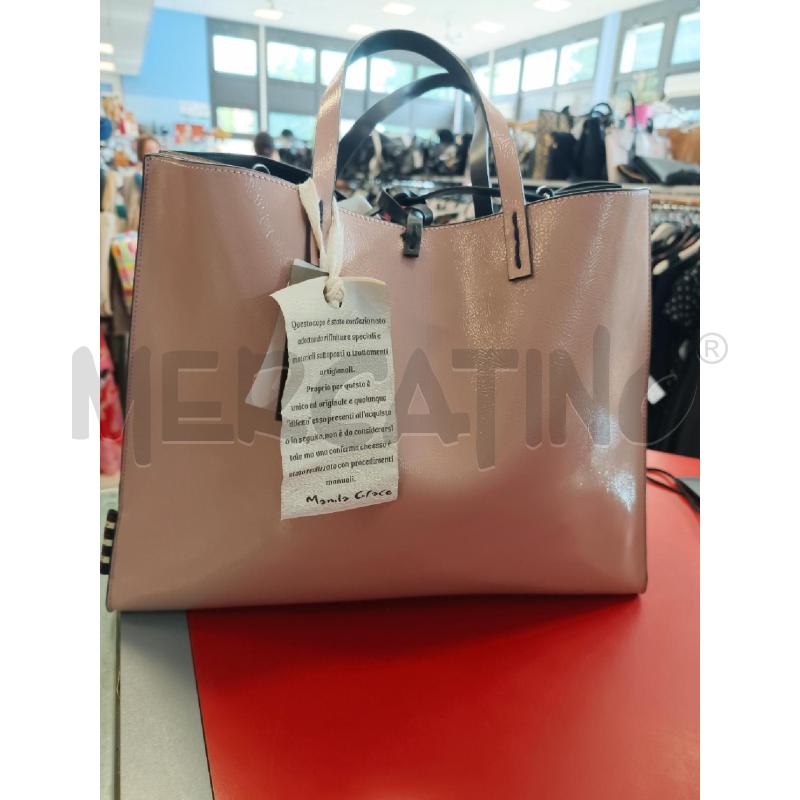 BORSA D MANILA GRACE ROSA LATI NERA | Mercatino dell'Usato Rivarolo canavese 1
