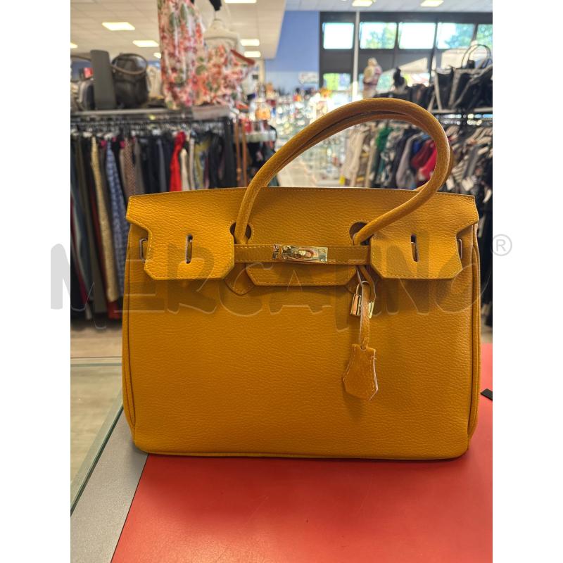 BORSA D PELLE SENAPE | Mercatino dell'Usato Rivarolo canavese 1