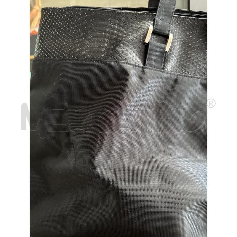 BORSA GRANDE LANCOME PARIS NYLON BRD EFFETTO RETTILE  | Mercatino dell'Usato Rivarolo canavese 2