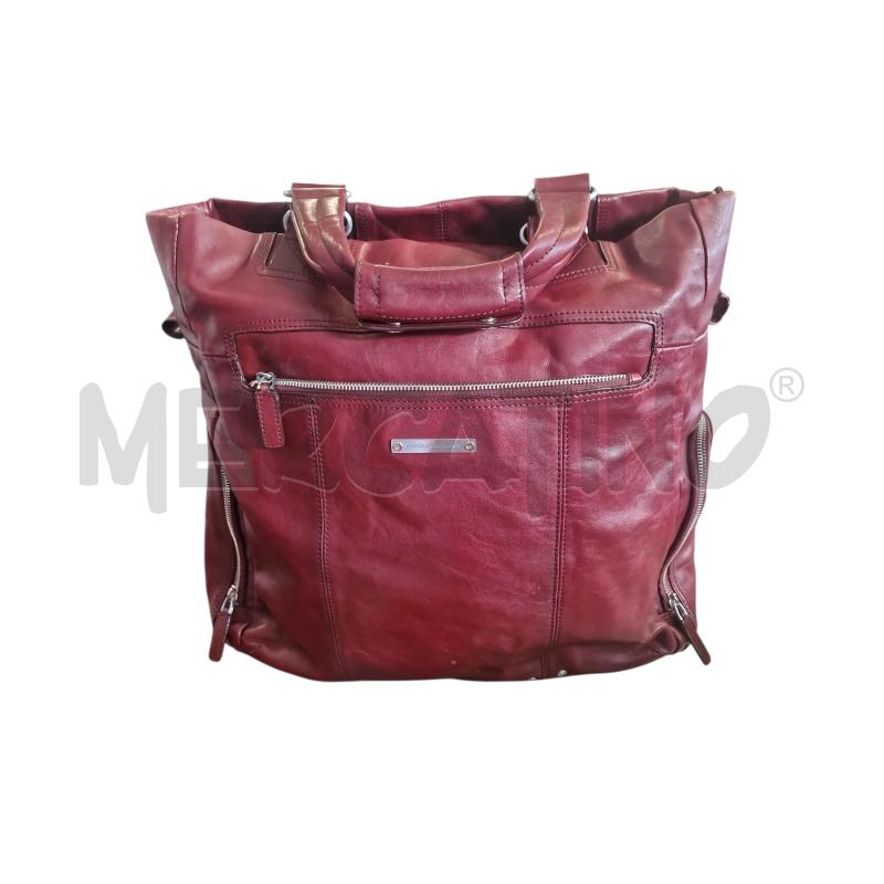 BORSA PORTA PC PIQUADRO PELLE BORDEAUX | Mercatino dell'Usato Rivarolo canavese 1