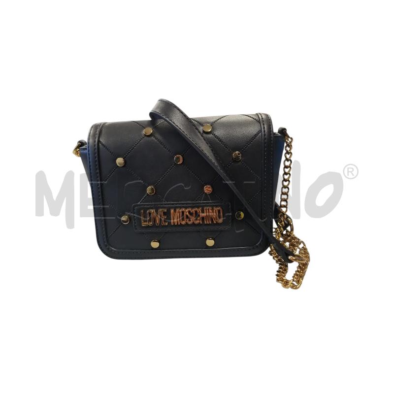 BORSETTA D LOVE MOSCHINO NERA BORCHIE DORATA  | Mercatino dell'Usato Rivarolo canavese 1