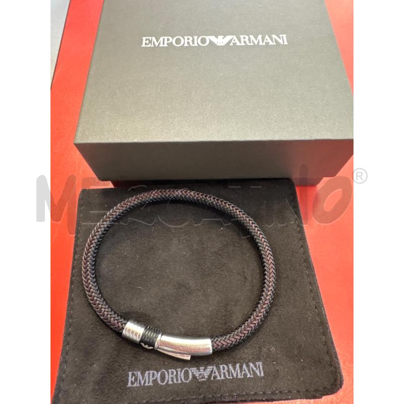 BRACCIALE EMPORIO ARMANI NERO | Mercatino dell'Usato Rivarolo canavese 1