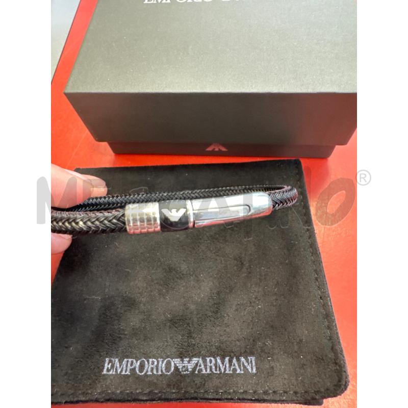 BRACCIALE EMPORIO ARMANI NERO | Mercatino dell'Usato Rivarolo canavese 2