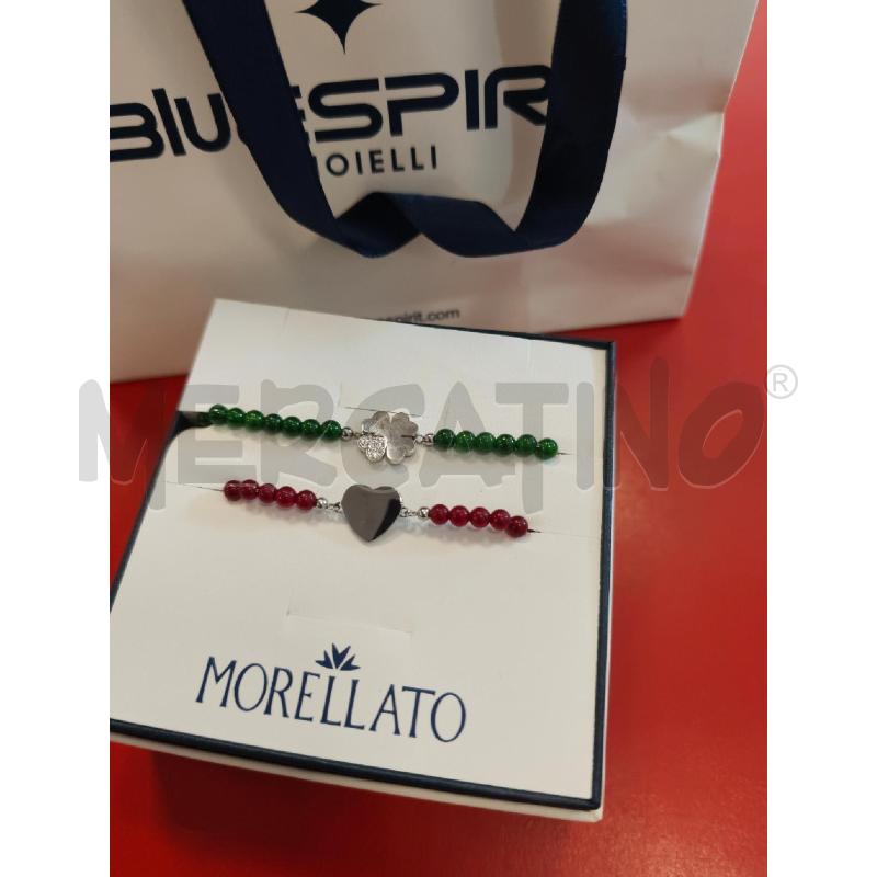BRACCIALE MORELLATO DOPPIO CUORE QUADRIFOGLIO | Mercatino dell'Usato Rivarolo canavese 1