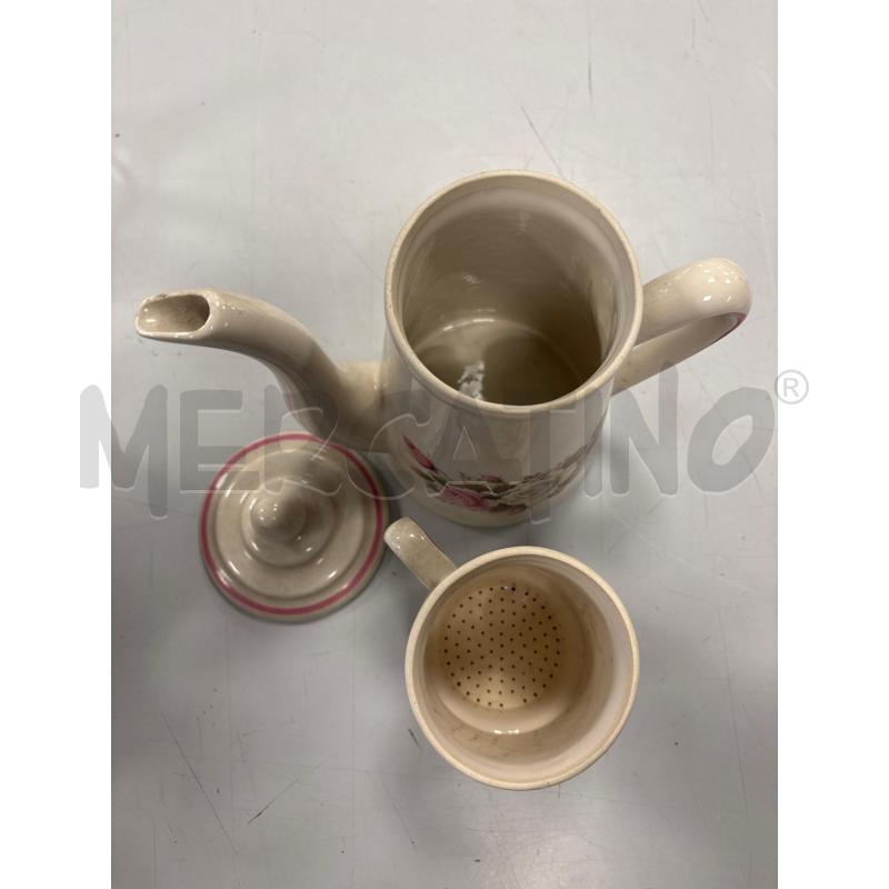 CAFFETTIERA CERAMICA MADE IN FRANCE LML FIORI  | Mercatino dell'Usato Rivarolo canavese 3