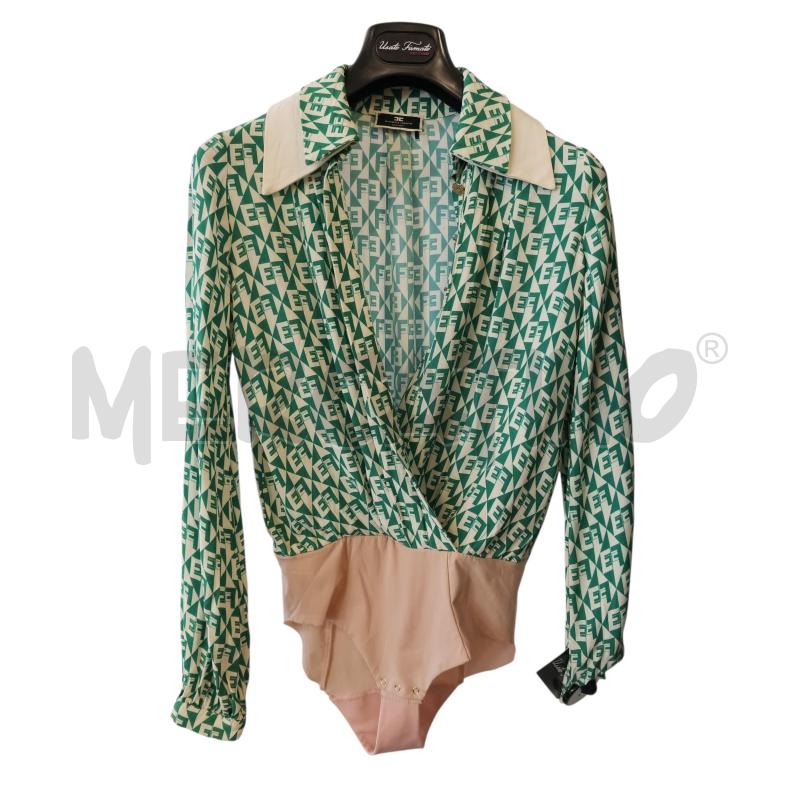 CAMICIA/BODY ELISABETTA FRANCHI BNC VERDE | Mercatino dell'Usato Rivarolo canavese 1