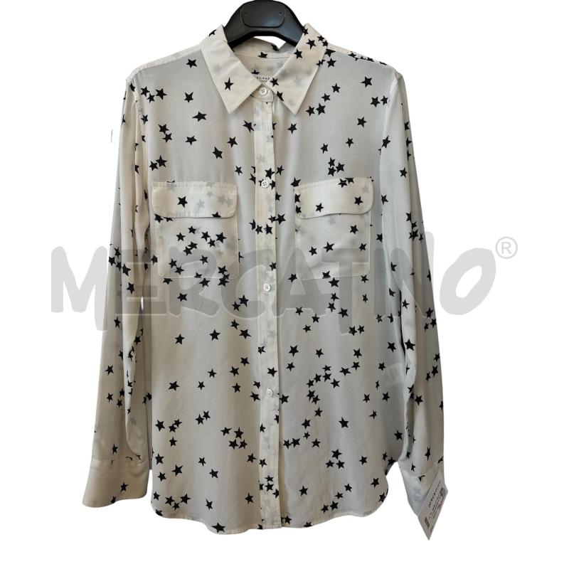 CAMICIA D EQUIPMENT CREMA STELLE NERE | Mercatino dell'Usato Rivarolo canavese 1