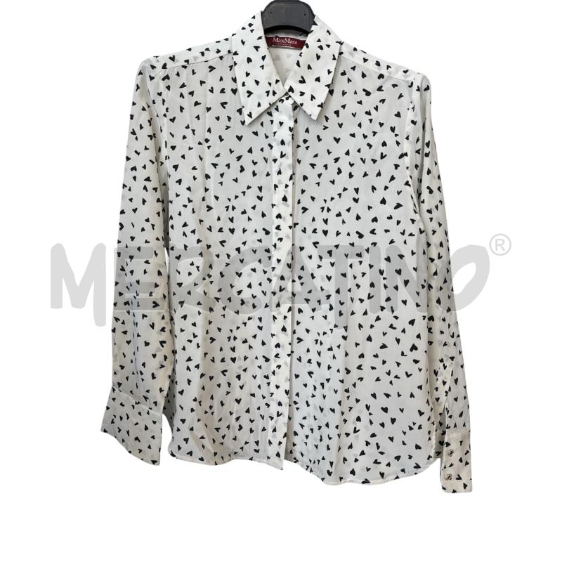 CAMICIA D MAX MARA BNC CUORI NERI | Mercatino dell'Usato Rivarolo canavese 1