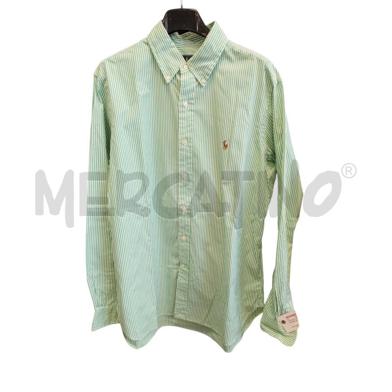 CAMICIA U RALPH LAUREN RIGHE VERDE BNC | Mercatino dell'Usato Rivarolo canavese 1
