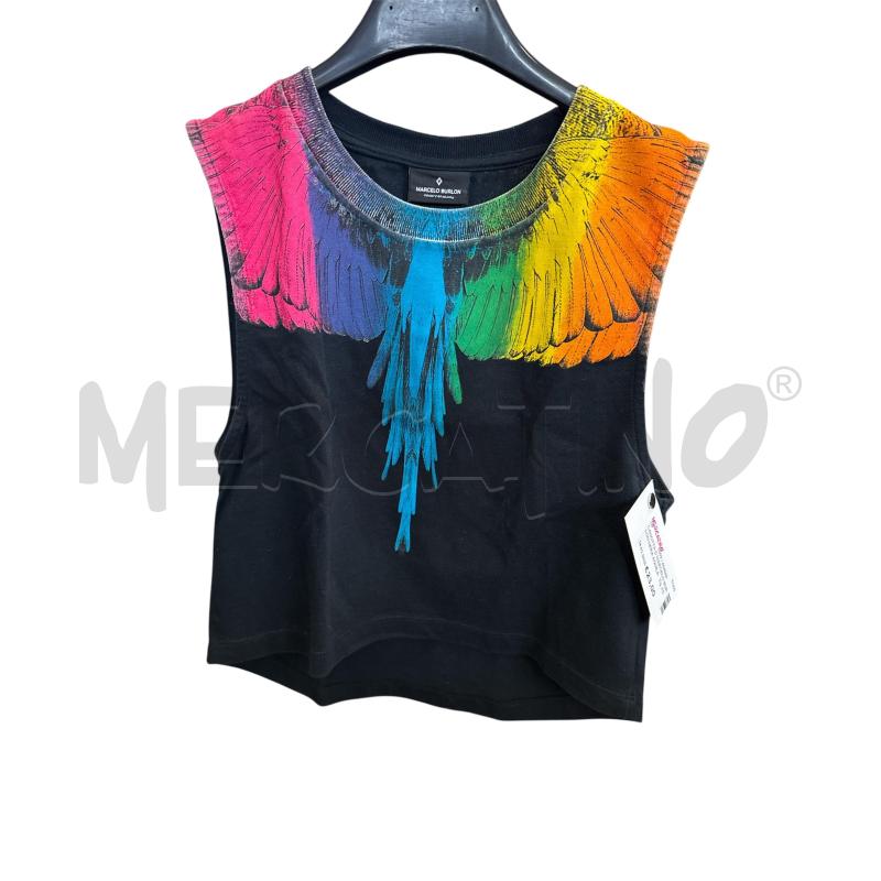 CANOTTA D MARCELO BURLON NERA AQUILA COLORATA | Mercatino dell'Usato Rivarolo canavese 1